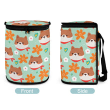 Load image into Gallery viewer, Flowery Shiba Love Multipurpose Car Storage Bag - 5 Colors-Car Accessories-Bags, Car Accessories, Shiba Inu-9