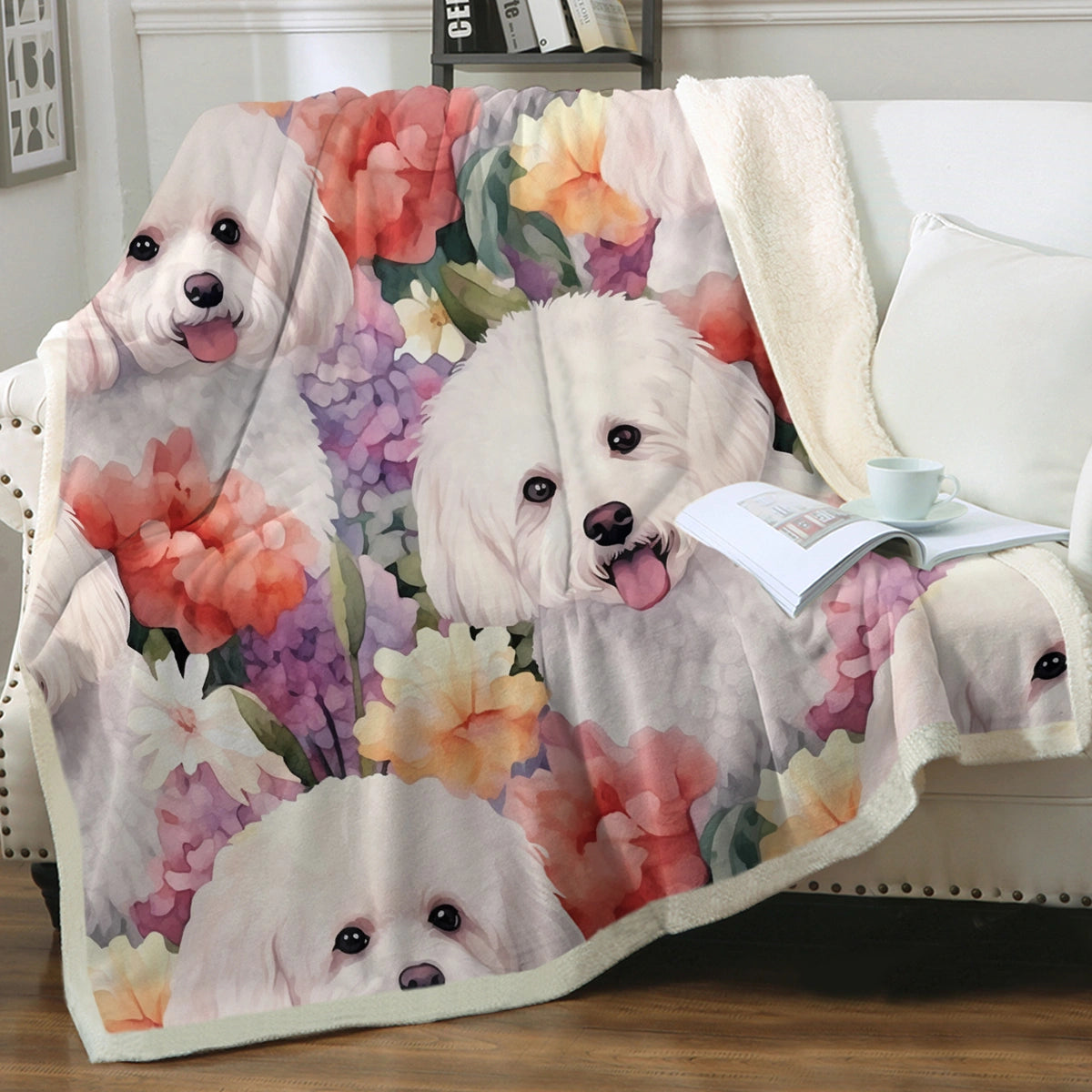 Bichon frise blanket 2025