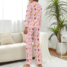 Load image into Gallery viewer, Precious Corgi Love Pajamas Set for Women - 4 Colors-Pajamas-Apparel, Corgi, Pajamas-8