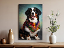Load image into Gallery viewer, Swiss Attire Bernese Mountain Dog Wall Art Poster-Art-Bernese Mountain Dog, Dog Art, Dog Dad Gifts, Dog Mom Gifts, Home Decor, Poster-8