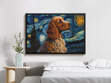 Load image into Gallery viewer, Starry Night Serenade Cocker Spaniel Wall Art Poster-Art-Cocker Spaniel, Dog Art, Dog Dad Gifts, Dog Mom Gifts, Home Decor, Poster-4