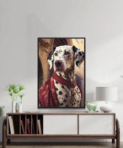 Crimson Elegance Dalmatian Wall Art Poster-Art-Dalmatian, Dog Art, Dog Dad Gifts, Dog Mom Gifts, Home Decor, Poster-3