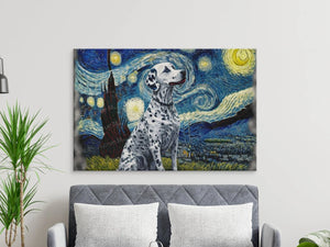 Starry Night Serenade Dalmatian Wall Art Poster-Art-Dalmatian, Dog Art, Dog Dad Gifts, Dog Mom Gifts, Home Decor, Poster-7