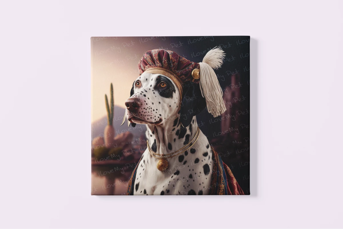 Monochrome Majesty Dalmatian Wall Art Poster