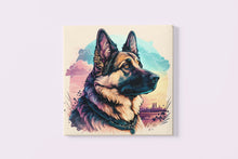 Load image into Gallery viewer, Tranquil Sunset German Shepherd Wall Art Poster-Art-Dog Art, Dog Dad Gifts, Dog Mom Gifts, German Shepherd, Home Decor, Poster-3