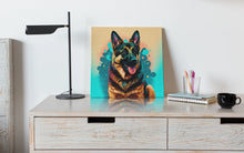 Load image into Gallery viewer, Vibrant Kawaii German Shepherd Wall Art Poster-Art-Dog Art, Dog Dad Gifts, Dog Mom Gifts, German Shepherd, Home Decor, Poster-1