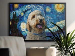 Starry Night Serenade Goldendoodle Wall Art Poster-Art-Dog Art, Dog Dad Gifts, Dog Mom Gifts, Goldendoodle, Home Decor, Poster-3