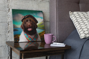Beretted Charisma Chocolate Labrador Wall Art Poster-Art-Chocolate Labrador, Dog Art, Home Decor, Labrador, Poster-5