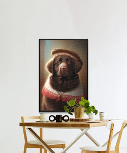 Regal Ruminations Chocolate Labrador Wall Art Poster-Art-Chocolate Labrador, Dog Art, Dog Dad Gifts, Dog Mom Gifts, Home Decor, Labrador, Poster-4