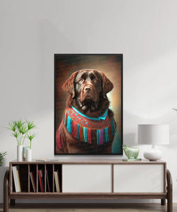 Traditional Tapestry Chocolate Labrador Wall Art Poster-Art-Chocolate Labrador, Dog Art, Dog Dad Gifts, Dog Mom Gifts, Home Decor, Labrador, Poster-8