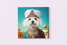 Load image into Gallery viewer, Magnificent Maharaja Maltese Wall Art Poster-Art-Dog Art, Home Decor, Maltese, Poster-4