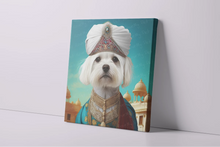 Load image into Gallery viewer, Magnificent Maharaja Maltese Wall Art Poster-Art-Dog Art, Home Decor, Maltese, Poster-3