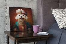 Load image into Gallery viewer, Turban Sultan Maltese Wall Art Poster-Art-Dog Art, Home Decor, Maltese, Poster-1