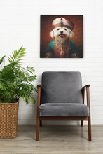Load image into Gallery viewer, Turban Sultan Maltese Wall Art Poster-Art-Dog Art, Home Decor, Maltese, Poster-8