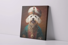 Load image into Gallery viewer, Turban Sultan Maltese Wall Art Poster-Art-Dog Art, Home Decor, Maltese, Poster-3