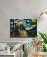 Load image into Gallery viewer, Starry Night Dreamer Pekingese Wall Art Poster-Art-Dog Art, Dog Dad Gifts, Dog Mom Gifts, Home Decor, Pekingese, Poster-6
