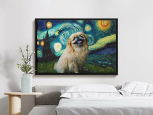 Starry Night Serenade Pekingese Wall Art Poster-Art-Dog Art, Dog Dad Gifts, Dog Mom Gifts, Home Decor, Pekingese, Poster-5