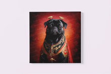 Load image into Gallery viewer, Chinese Emperor Black Pug Wall Art Poster-Art-Dog Art, Home Decor, Poster, Pug, Pug - Black-3