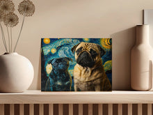 Load image into Gallery viewer, Galaxy Guardians Fawn and Black Pug Wall Art Poster-Art-Dog Art, Dog Dad Gifts, Dog Mom Gifts, Home Decor, Poster, Pug, Pug - Black-5