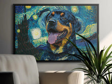 Load image into Gallery viewer, Starry Night Serenade Rottweiler Wall Art Poster-Art-Dog Art, Dog Dad Gifts, Dog Mom Gifts, Home Decor, Poster, Rottweiler-2