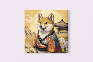 Cherry Blossom Euphoria Shiba Inus Wall Art Posters - 2 Designs-Art-Dog Art, Dog Dad Gifts, Dog Mom Gifts, Home Decor, Poster, Shiba Inu-3