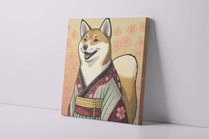 Sakura Serenity Shiba Inu Wall Art Poster-Art-Dog Art, Dog Dad Gifts, Dog Mom Gifts, Home Decor, Poster, Shiba Inu-4