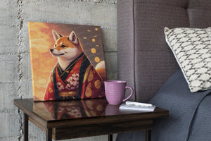 Ukiyo-e Samurai Shiba Inu Wall Art Poster-Art-Dog Art, Dog Dad Gifts, Dog Mom Gifts, Home Decor, Poster, Shiba Inu-8