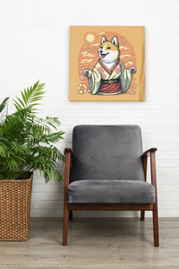 Ukiyo-e Sunrise Shiba Inu Wall Art Poster-Art-Dog Art, Dog Dad Gifts, Dog Mom Gifts, Home Decor, Poster, Shiba Inu-7