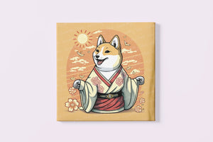 Ukiyo-e Sunrise Shiba Inu Wall Art Poster-Art-Dog Art, Dog Dad Gifts, Dog Mom Gifts, Home Decor, Poster, Shiba Inu-3