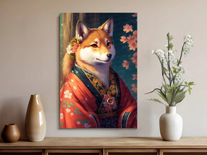 Nihonga Splendor Shiba Inu Wall Art Poster-Art-Dog Art, Dog Dad Gifts, Dog Mom Gifts, Home Decor, Poster, Shiba Inu-8