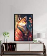 Load image into Gallery viewer, Nihonga Splendor Shiba Inu Wall Art Poster-Art-Dog Art, Dog Dad Gifts, Dog Mom Gifts, Home Decor, Poster, Shiba Inu-2