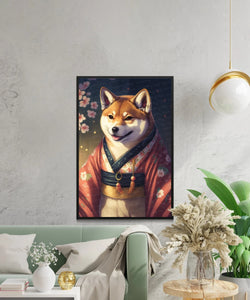 Serene Sumi-e Shiba Inu Wall Art Poster-Art-Dog Art, Dog Dad Gifts, Dog Mom Gifts, Home Decor, Poster, Shiba Inu-4