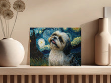 Load image into Gallery viewer, Starry Night Serenade Lhasa Apso Wall Art Poster-Art-Dog Art, Dog Dad Gifts, Dog Mom Gifts, Home Decor, Lhasa Apso, Poster-6