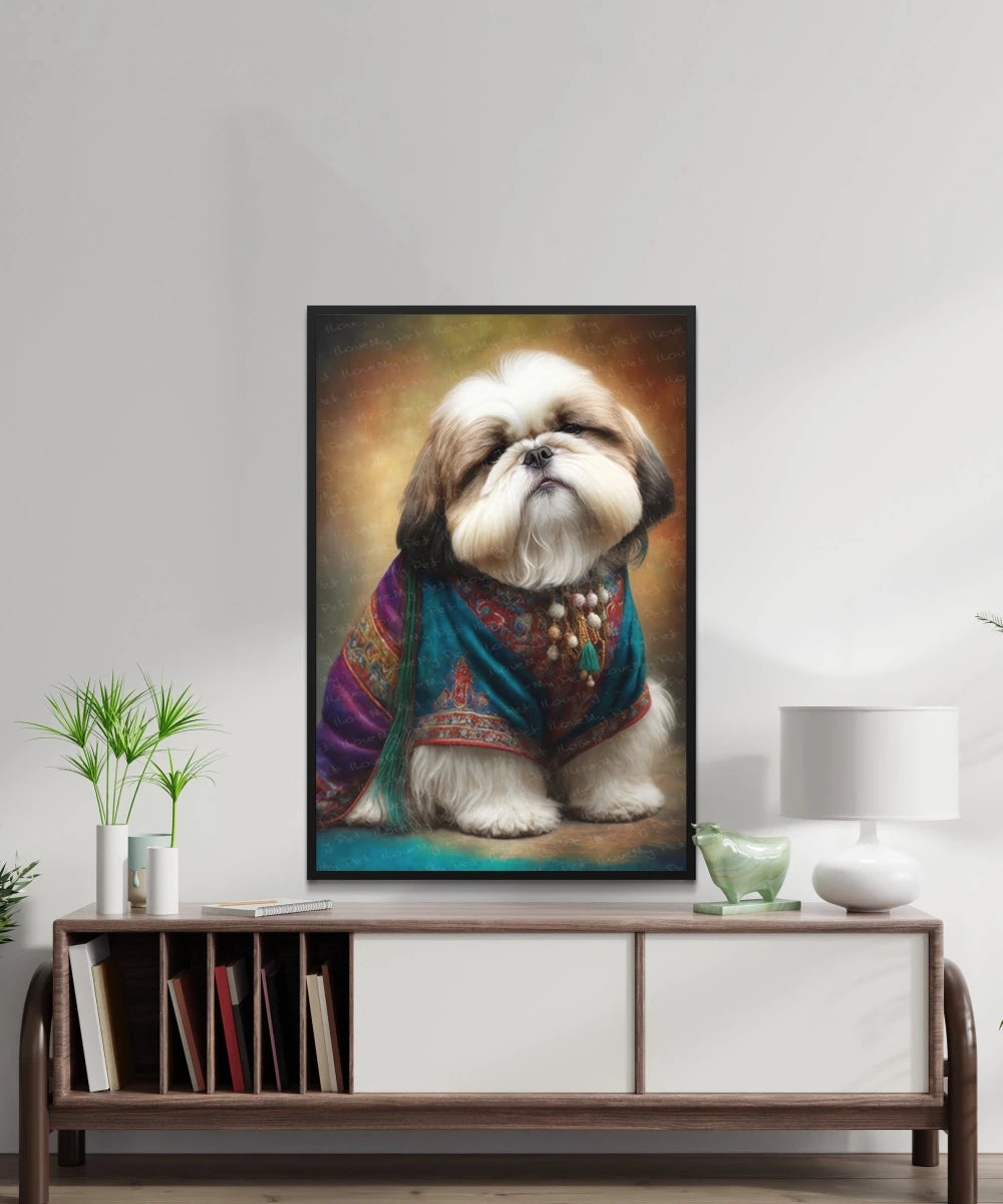 Tibetan Aristocracy Shih Tzu Wall Art Poster
