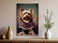 Load image into Gallery viewer, Embroidered Enchantment Yorkie Wall Art Poster-Art-Dog Art, Dog Dad Gifts, Dog Mom Gifts, Home Decor, Poster, Yorkshire Terrier-8