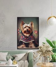 Load image into Gallery viewer, Embroidered Elegance Yorkie Wall Art Poster-Art-Dog Art, Dog Dad Gifts, Dog Mom Gifts, Home Decor, Poster, Yorkshire Terrier-5