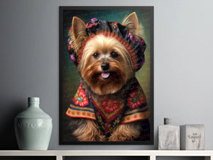 European Elegance Yorkie Wall Art Poster-Art-Dog Art, Dog Dad Gifts, Dog Mom Gifts, Home Decor, Poster, Yorkshire Terrier-4