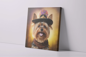 Regal Ruffian Yorkie Wall Art Poster-Art-Dog Art, Home Decor, Poster, Yorkshire Terrier-4