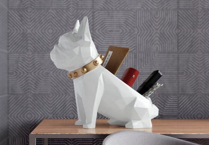 Abstract Frenchie Decorative Table Top OrganiserHome Decor