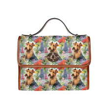 Load image into Gallery viewer, Airedale Terrier in Bloom Shoulder Bag Purse-Accessories-Accessories, Airedale Terrier, Bags, Purse-One Size-1