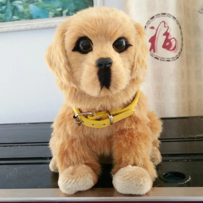 Bark, Nod and Wag Golden Retriever Interactive Dog Stuffed Animal-Stuffed Animals-Golden Retriever, Stuffed Animal-C-2