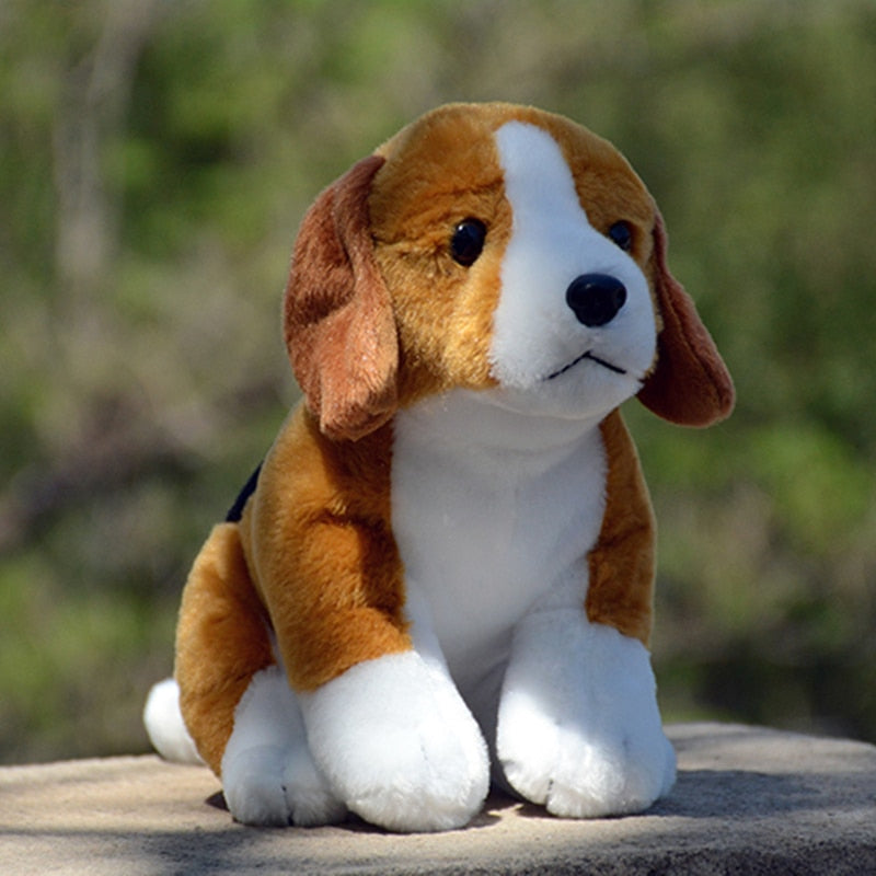 Realistic Beagle Love Stuffed Animal Plush Toy