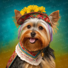 Load image into Gallery viewer, Bohemian Rhapsody Yorkie Wall Art Poster-Art-Dog Art, Home Decor, Poster, Yorkshire Terrier-1