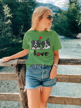 Load image into Gallery viewer, My Border Collie My Biggest Love Women&#39;s Cotton T-Shirt - 4 Colors-Apparel-Apparel, Border Collie, Shirt, T Shirt-Green-S-4