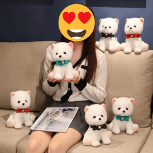 Bow Tie Pomeranian Stuffed Animal Plush Toys-Soft Toy-Dogs, Home Decor, Pomeranian, Stuffed Animal-20