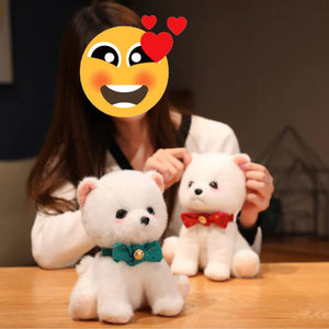 Bow Tie Pomeranian Stuffed Animal Plush Toys-Soft Toy-Dogs, Home Decor, Pomeranian, Stuffed Animal-24