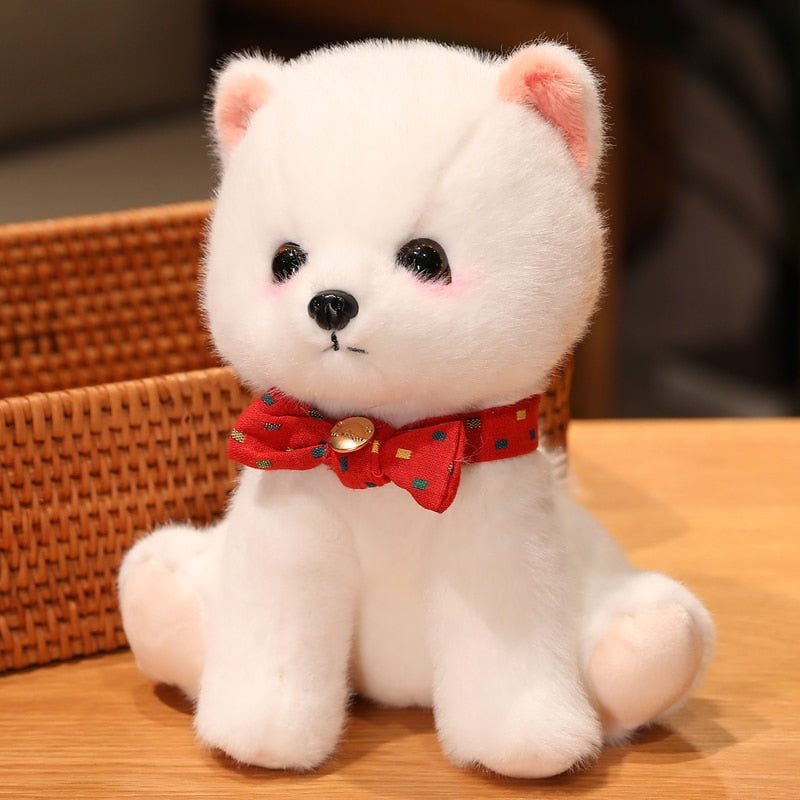 Bow Tie Pomeranian Stuffed Animal Plush Toys-Soft Toy-Dogs, Home Decor, Pomeranian, Soft Toy, Stuffed Animal-Red-3