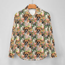 Load image into Gallery viewer, Boxer in Bloom Women&#39;s Shirt-4