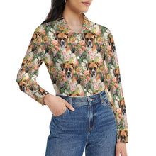 Load image into Gallery viewer, Boxer in Bloom Women&#39;s Shirt-2