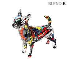Load image into Gallery viewer, Standing Chihuahua Graffiti Design Multicolor Resin Statues-Home Decor-Chihuahua, Dog Dad Gifts, Dog Mom Gifts, Home Decor, Statue-Blend B-15